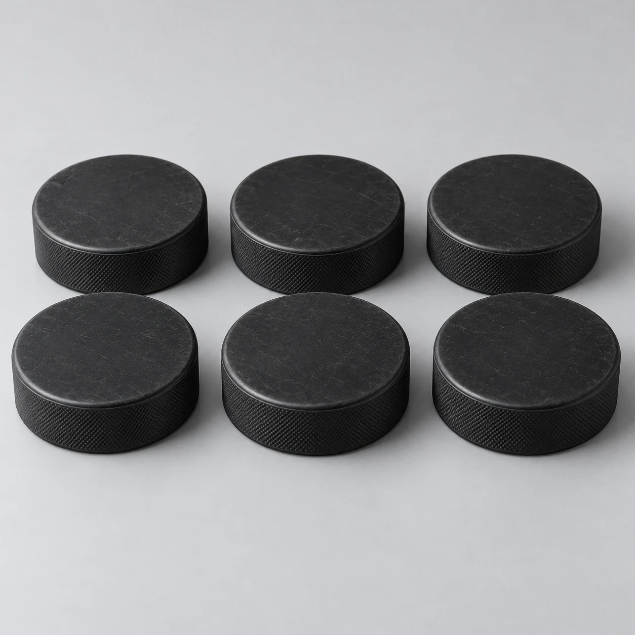 Practice puck six-pack
